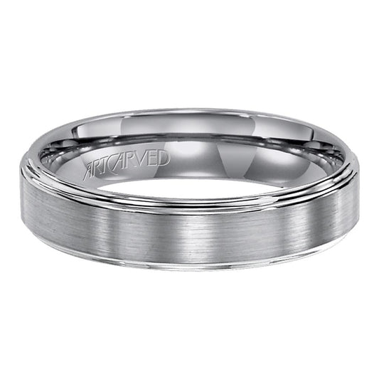 Artcarved 5MM Tungsten Carbide Lowell Wedding Band