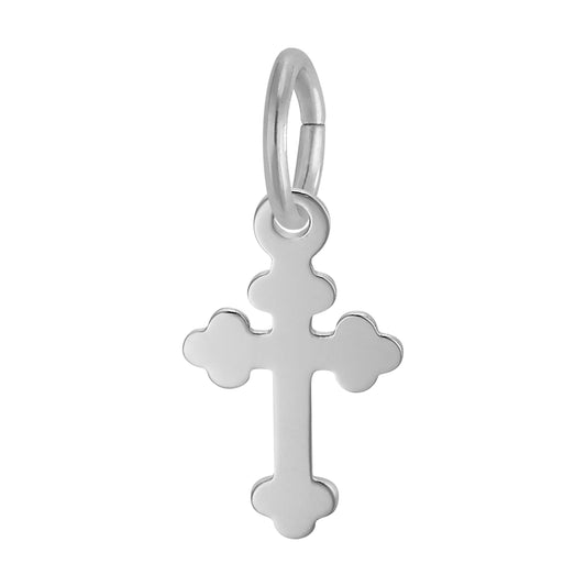 Sterling Silver Bottony Cross Charm
