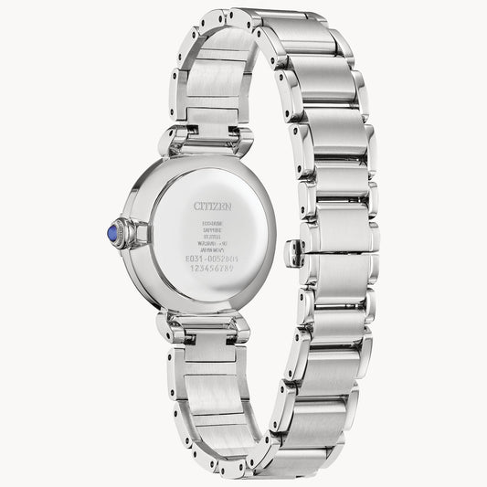 Citizen L Mae White Dial and Stainless Steel Bracelet