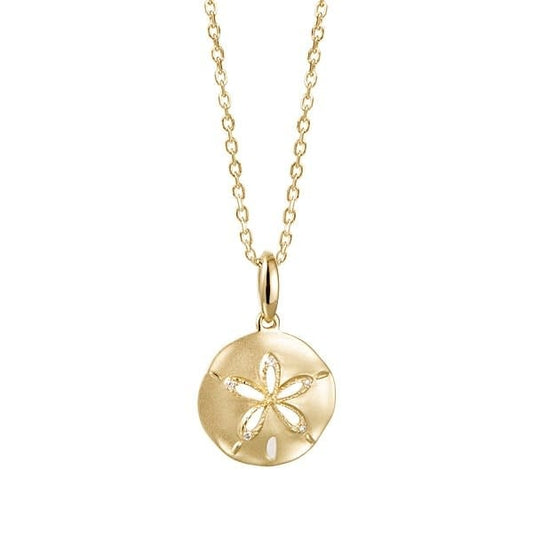 Small Diamond Sand Dollar Pendant
