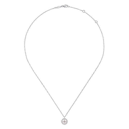 Sterling Silver Bujukan Pearl Pendant Necklace