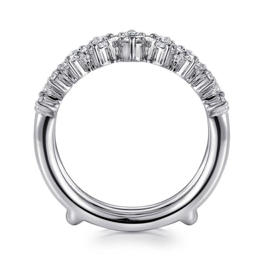 14K White Gold Diamond Ring Enhancer