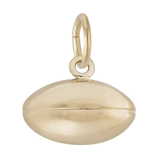 10K Yellow Gold Football Charm