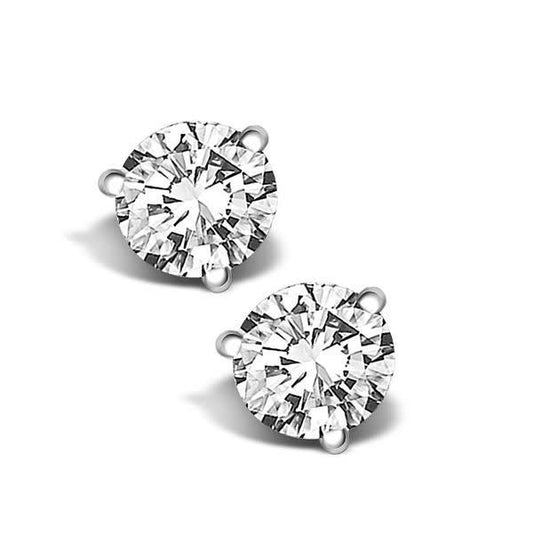 1.00ctw Diamond Studs in Martini Setting