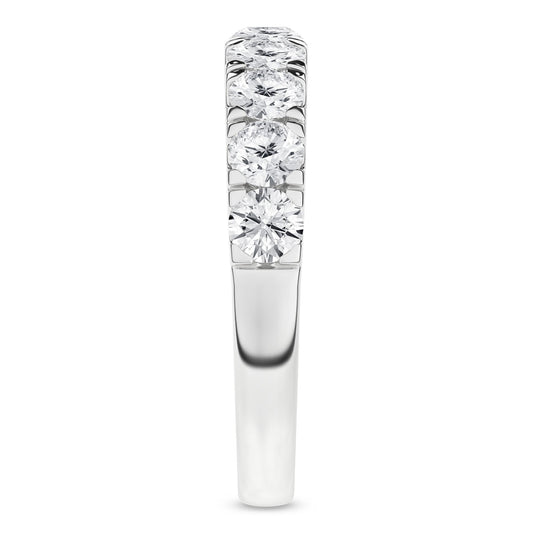 14K White Gold 1.50ctw Lab Grown Round Diamond Band