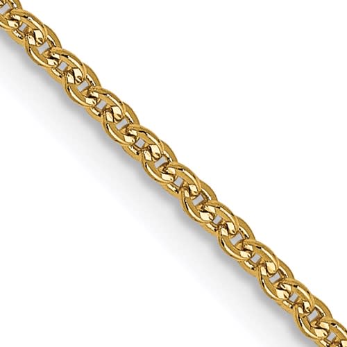 14K Yellow Gold 20" 1.4mm Flat Cable Chain