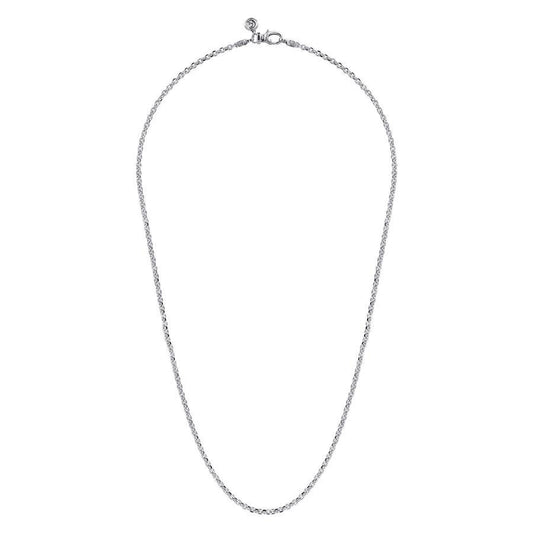 925 Sterling Silver Mens Link Chain Necklace