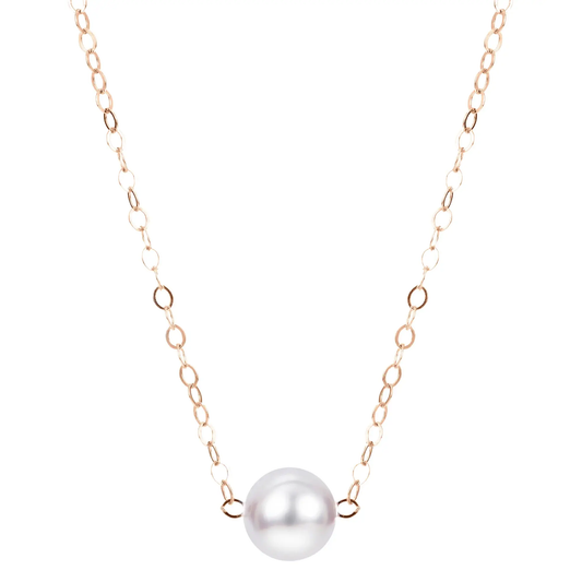 14K Yellow Gold Add-A-Pearl 6x6.5MM Necklace (15")
