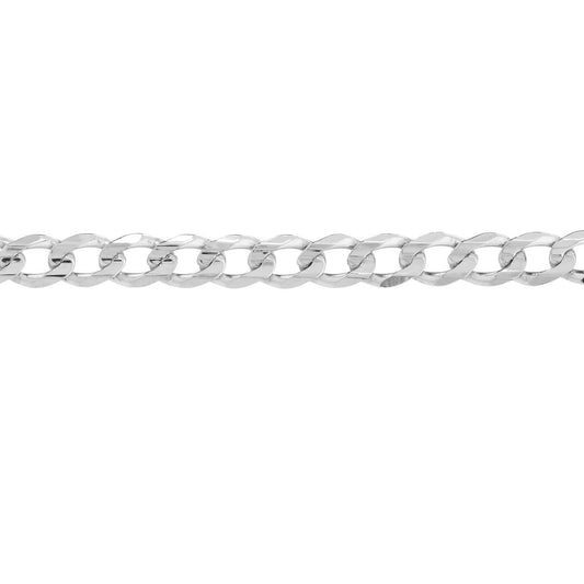 Sterling Silver 5.2mm Light Curb Chain Bracelet