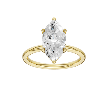 14K Yellow Gold Lab Grown 2.13 ctw Marquise Diamond Engagement Ring