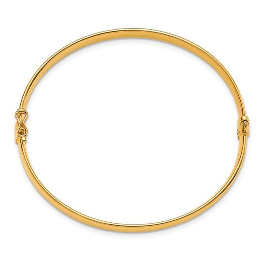 10K Yellow Gold Flat Bangle