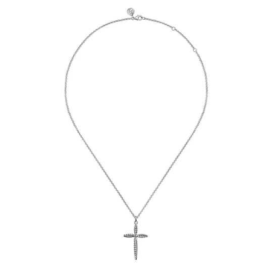 Sterling Silver Bujukan Cross Pendant Necklace