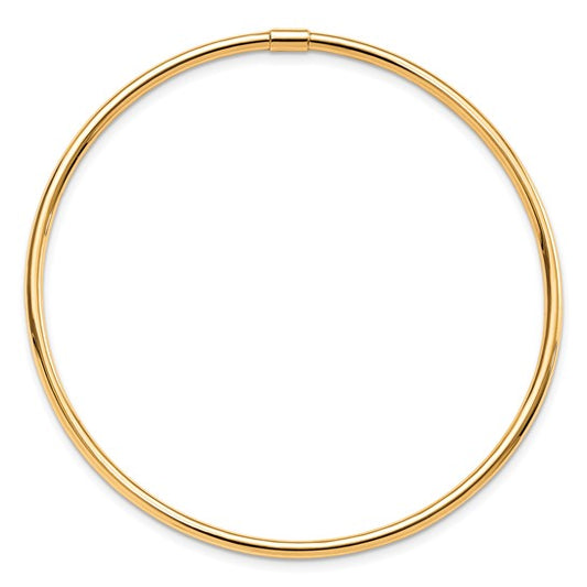 10K Yellow Gold Polished Slip-On Bangle
