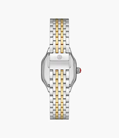 Michele Meggie Two-Tone 18K Gold-Plated Diamond Dial Watch