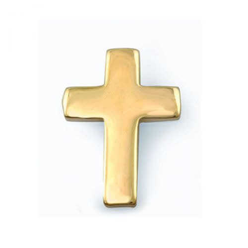 Gold Plated Cross Tie Tack