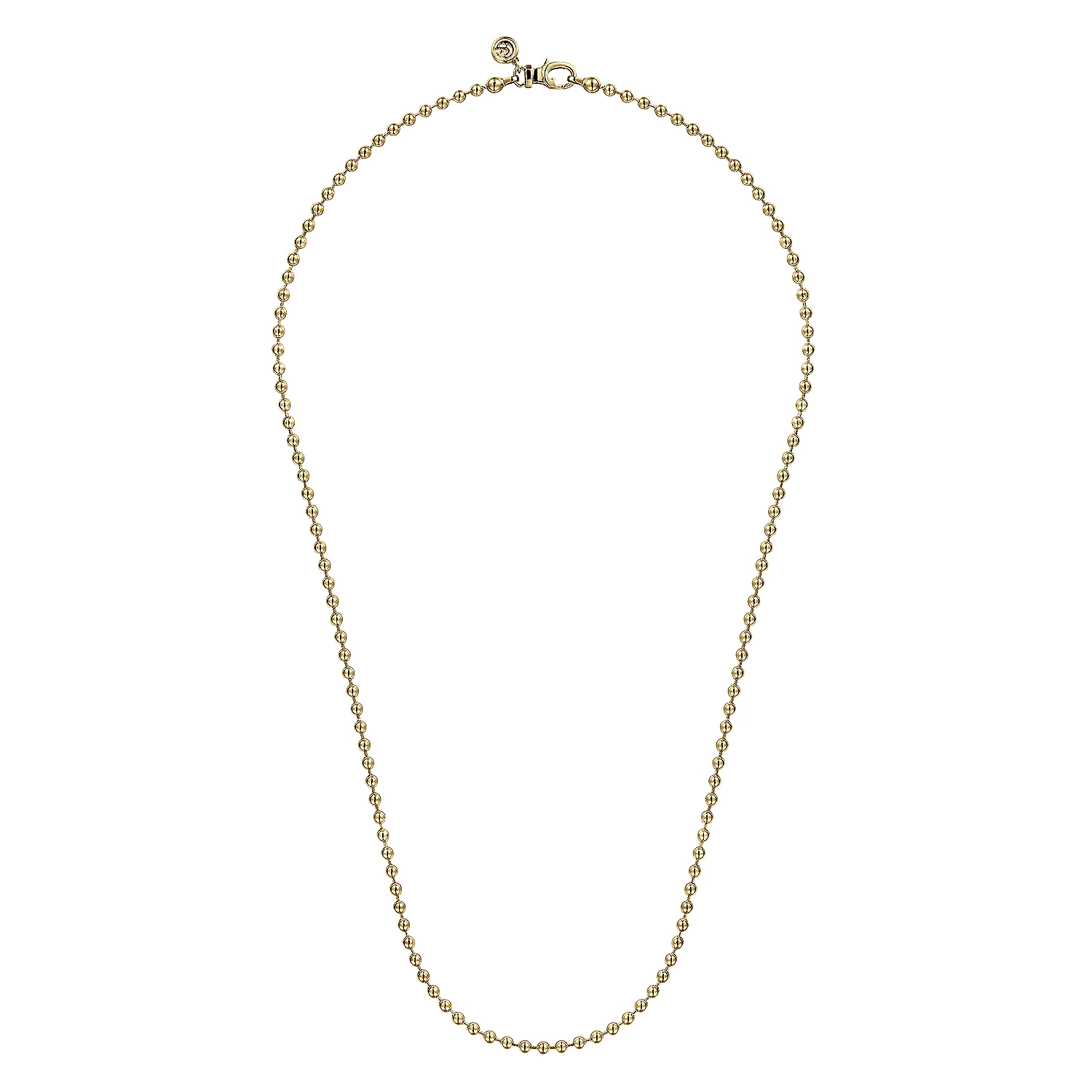 14K Gold Ball Chain Necklace, 3mm Size ~ in Stock! 14K Yellow Gold / 16 Total Chain Length