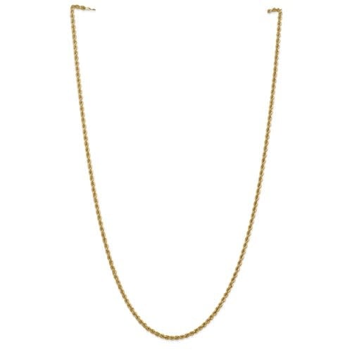 10K Yellow Gold Adjustable Rope Chain