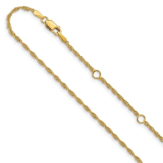 Mens gold rope hot sale chain walmart