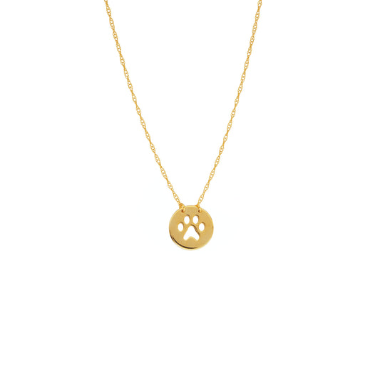 Mini Paw Print Necklace