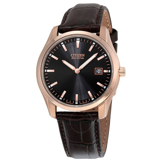 Citizen Corso Eco Drive with Brown Leather Strap