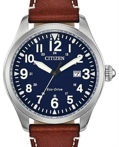 Citizen Garrison with Navy Blue Dial and Leather Strap