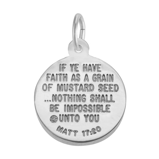 Sterling Silver Mustard Seed Charm