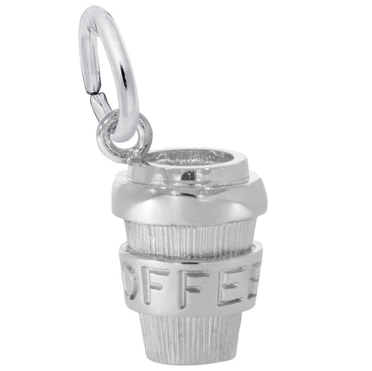 Sterling Silver Coffee Cup Charm
