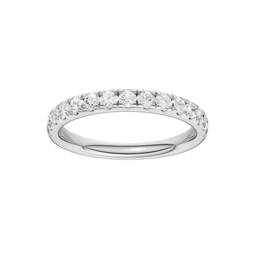 14K White Gold Lab Grown Diamond Band
