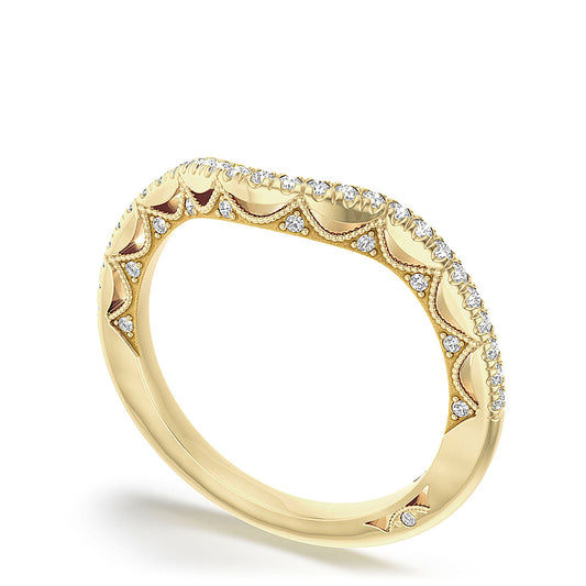 Tacori French Pavé Diamond Contour Wedding Band