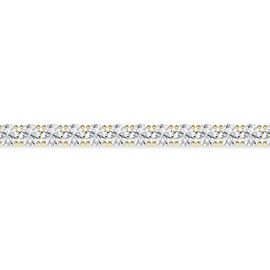 14K Yellow Gold Lab Grown 5.0CTW Diamond Tennis Bracelet