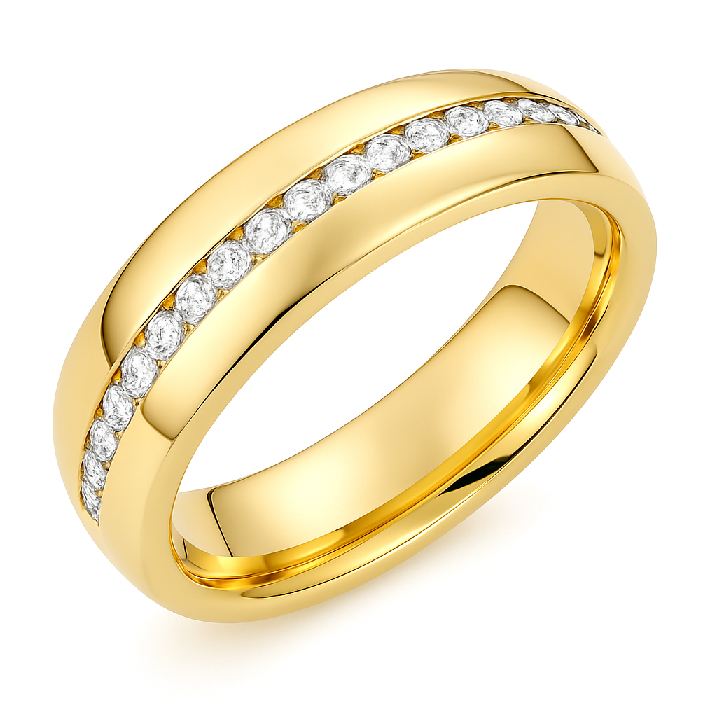 14KT Yellow Gold .38ctw Pavé Diamond Band