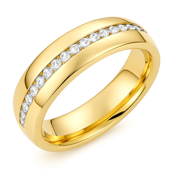 14KT Yellow Gold .38ctw Pavé Diamond Band