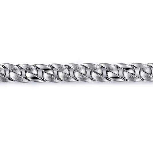 8mm 925 Sterling Silver Solid Cuban Link Chain Bracelet