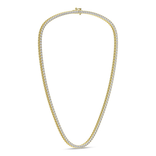 14K White Gold 10ctw Lab Grown Diamond Tennis Necklace