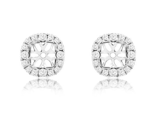 14K White Gold Pave Diamond Jackets