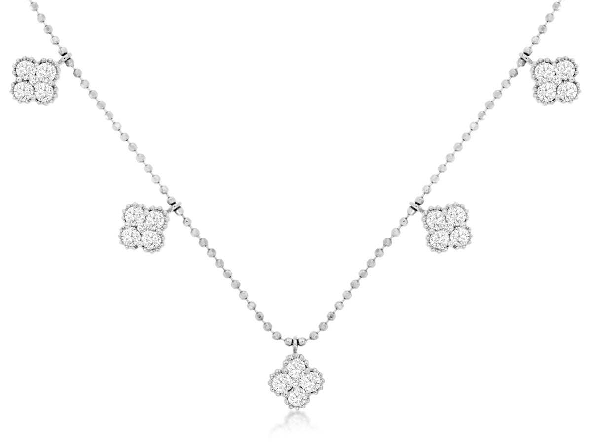 Shop Four Leaf Clover Necklace White with great discounts and prices online  - Oct 2023