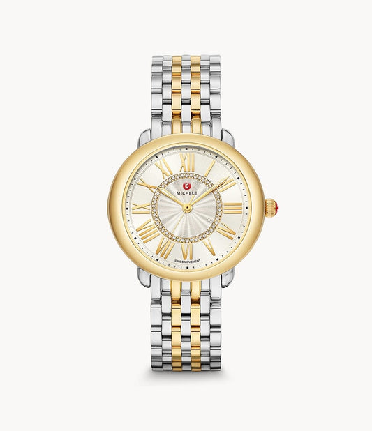 Serein Mid Two-Tone 18K Gold Diamond Dial Watch