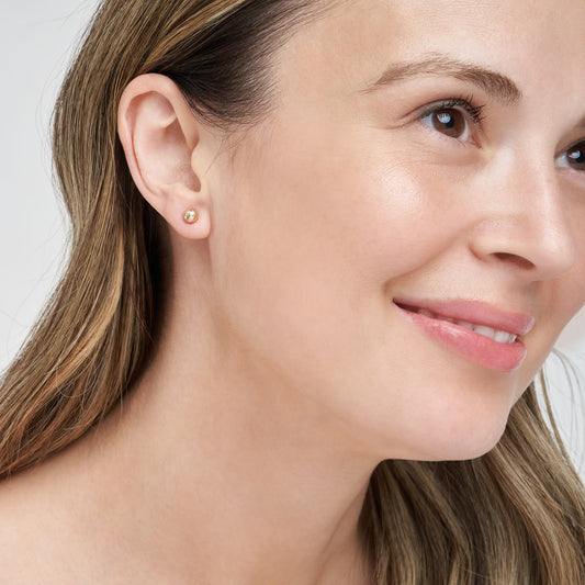 5mm Polished Ball Stud Earrings