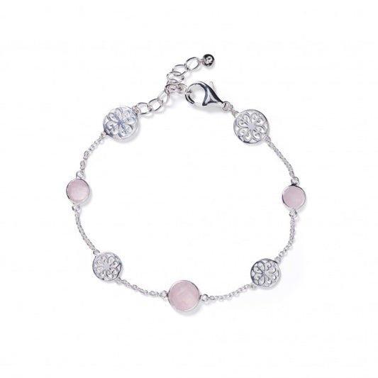 Southern Gates® Rose Quartz & Filigree Bracelet