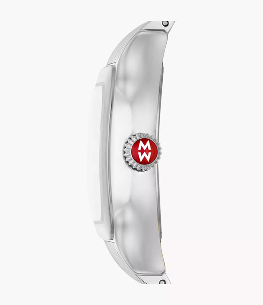 Michele Meggie Stainless Steel Diamond Dial Watch
