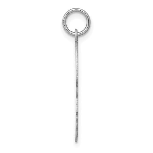 14K White Gold Medium Boy's Head Charm