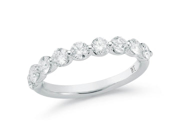14K White Gold 1.00ctw Diamond Band