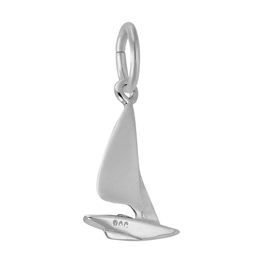Sterling Silver Sailboat Accent Charm