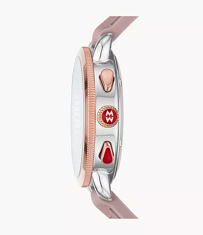 Michele Sporty Sport Sail Rose Silicone Watch