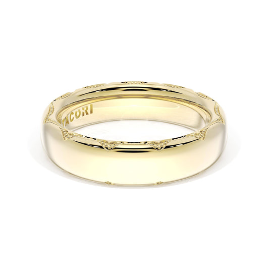 Tacori 18K Yellow Gold Founder's Collection 5mm High Polish Wedding Band