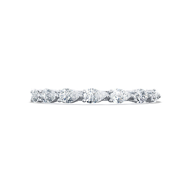 Tacori Platnium 7 Stone Pear Diamond Band