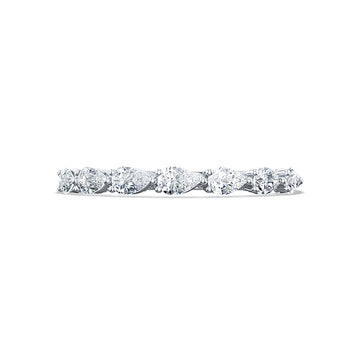 Tacori Platnium 7 Stone Pear Diamond Band