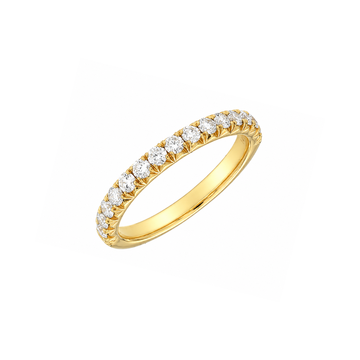14K Yellow Gold Pave Diamond Band