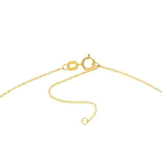 Yellow Gold Mini Infinity Necklace