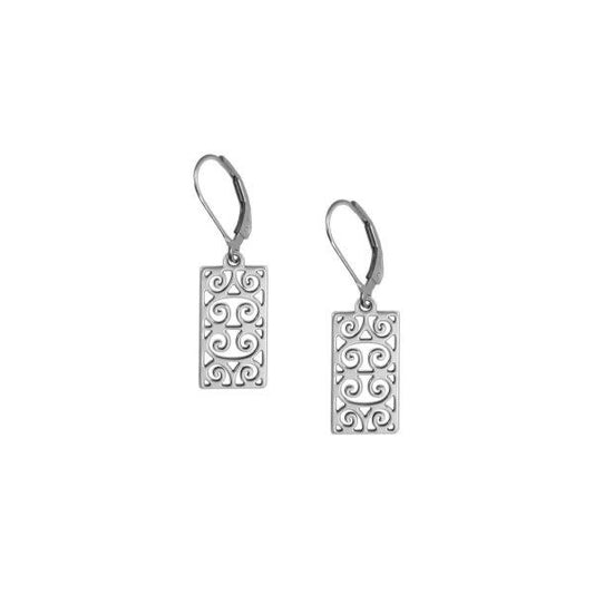 First Scots Rectangular Gate Earrings